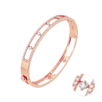 Ponte Vecchio Gioielli Sirio Armband 18 Karat Rosegold mit Diamanten 1,05 ct. CB1770BRR Detail
