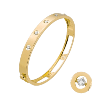 Ponte Vecchio Gioielli Sirio Armband 18 Karat Gelbgold mit Diamanten 0,25 ct. CB1772BRY Soldat