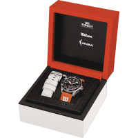 Tissot Seastar 1000 Herrenuhr Orange Synthetik Limited Edition 40mm Automatik T120.807.17.051.00 Box