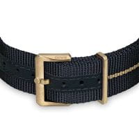 Rado Captain Cook Automatic Bronze Blau Nato-Textil-Armband 42mm Herrenuhr R32504207 Verschluss