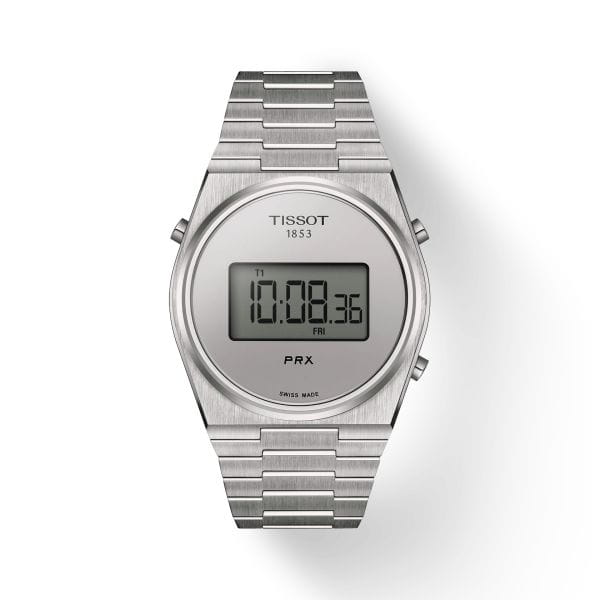 Tissot PRX Digital Herrenuhr 40mm Quarz Silber Edelstahl-Armband T137.463.11.030.00